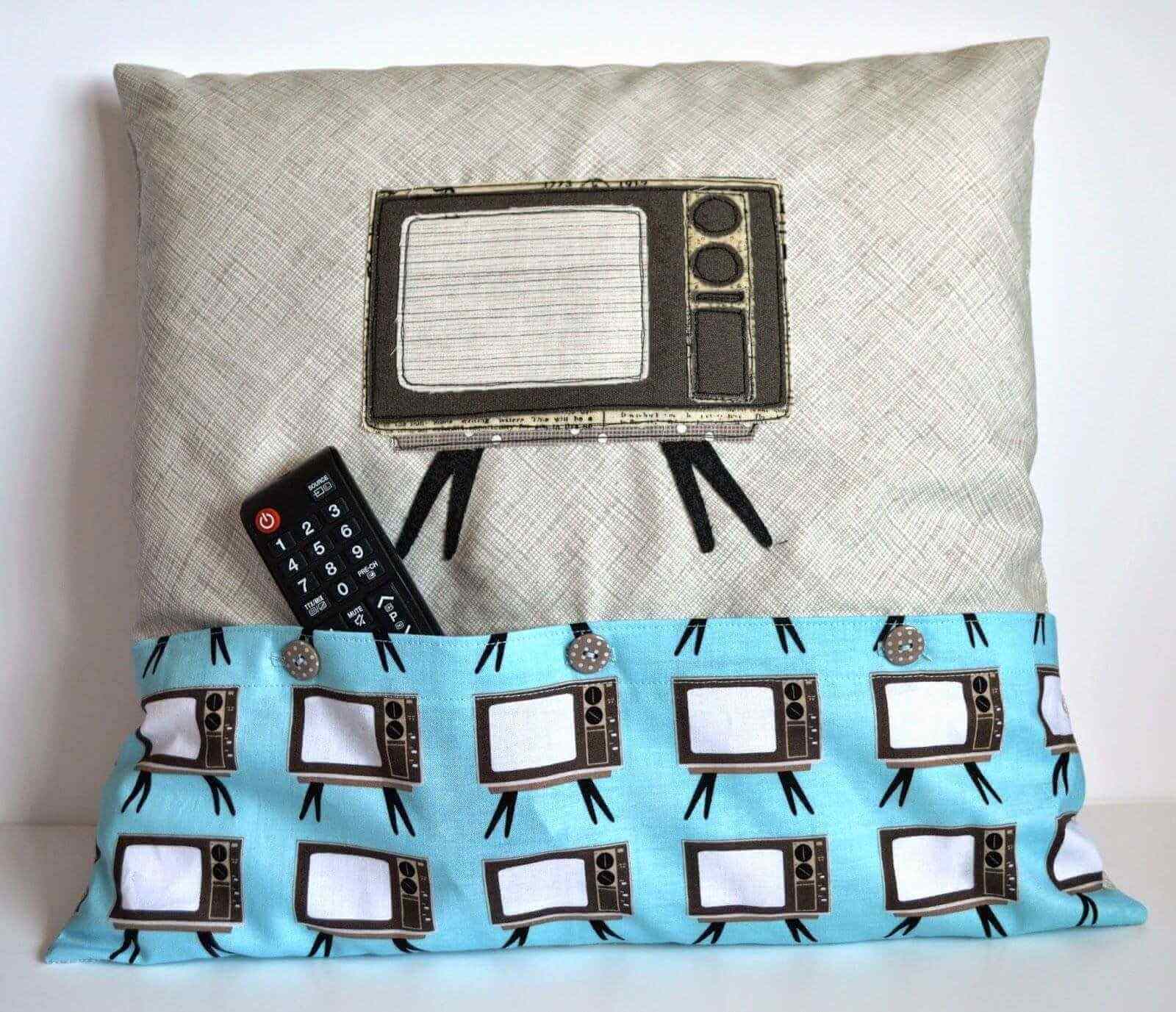 Retro TV Pillow 