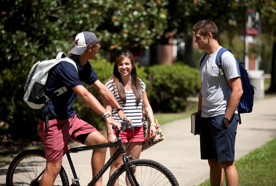 walking or cycling every day to your college