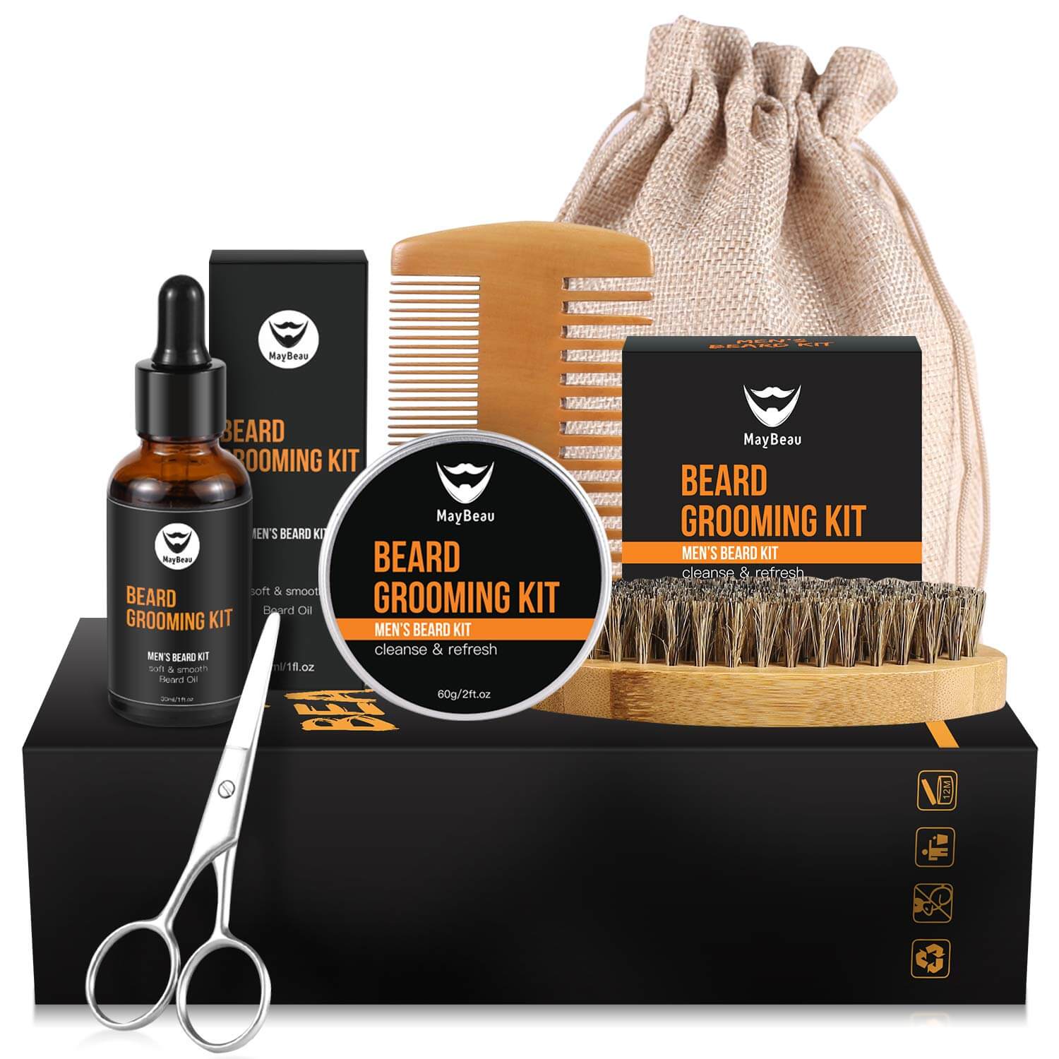 Beard Grooming & Trimming Kit for Men 