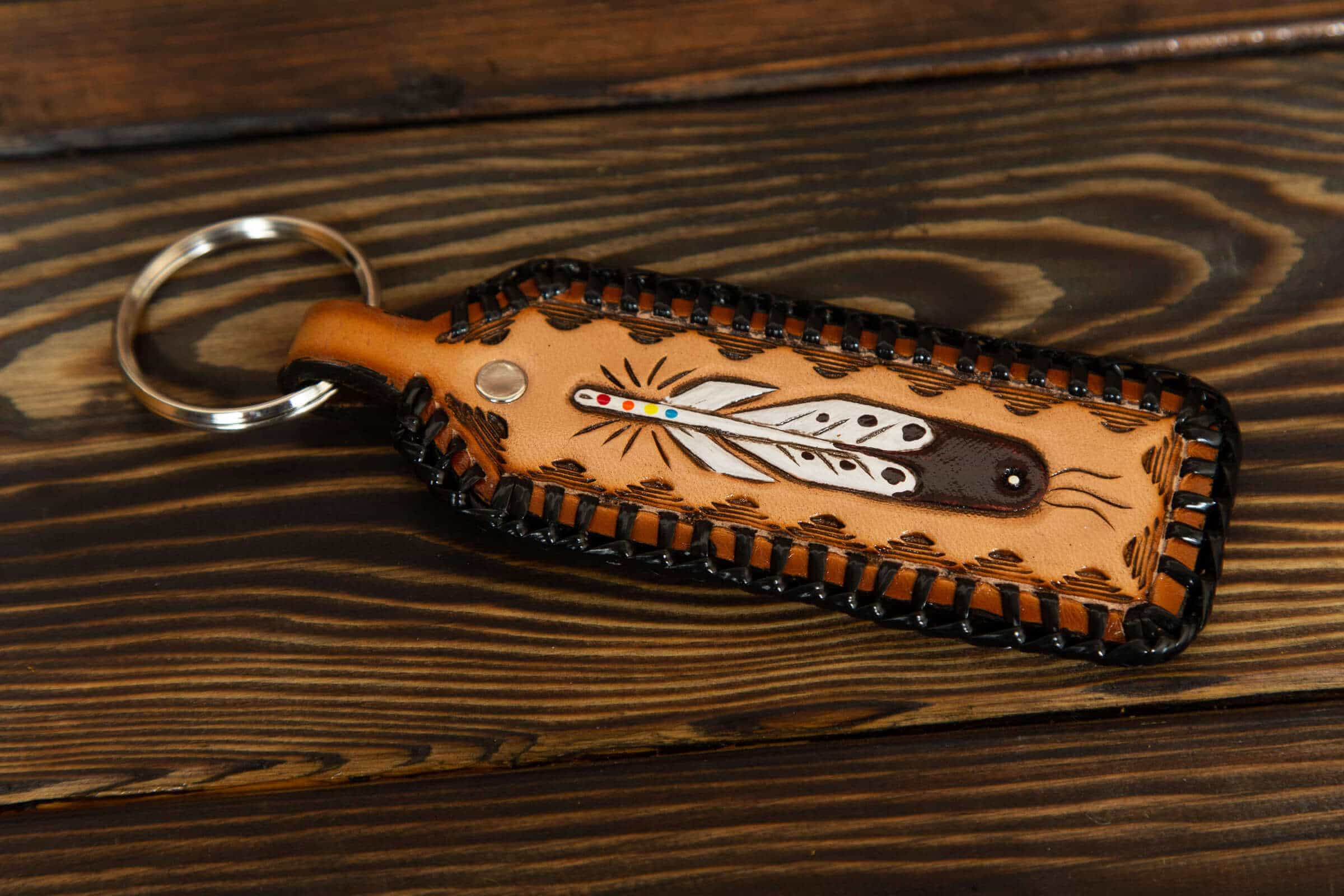 Leather Keychain