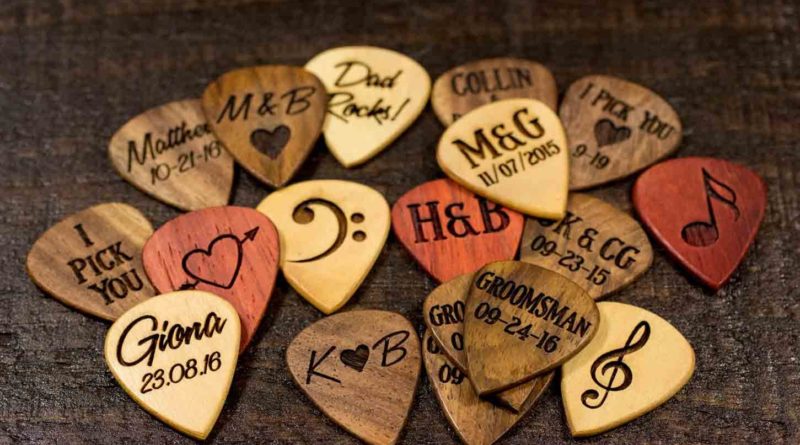 Personalized Wooden Engraved Guitar Picks