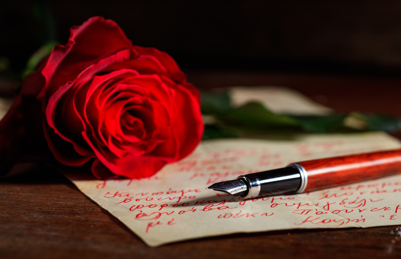 Write love letters to each other 