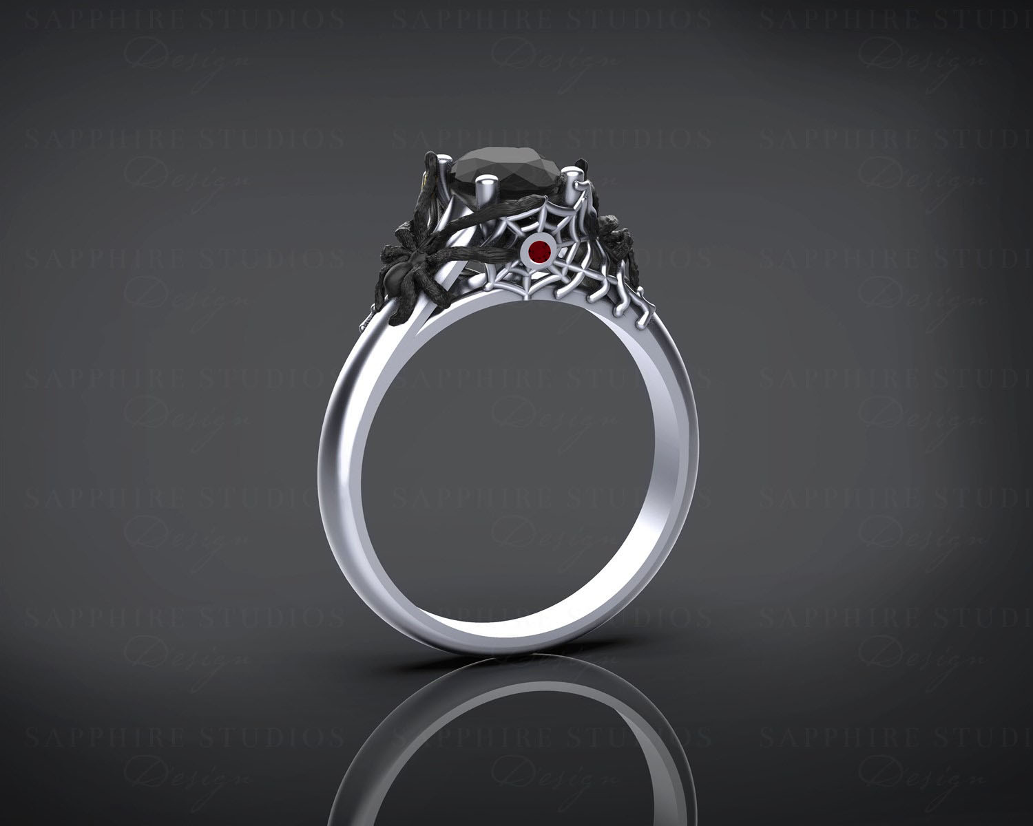 Silver Diamond Ring