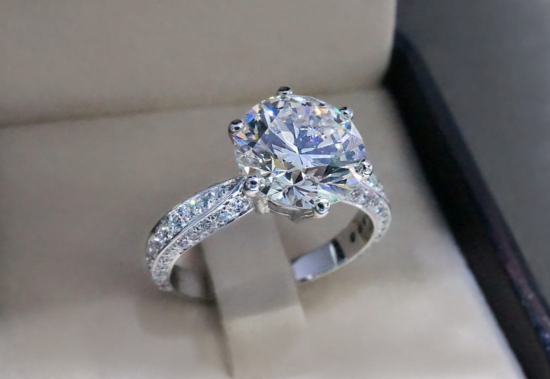 Silver Diamond Ring