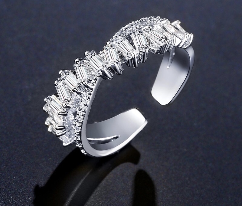 Silver Diamond Ring