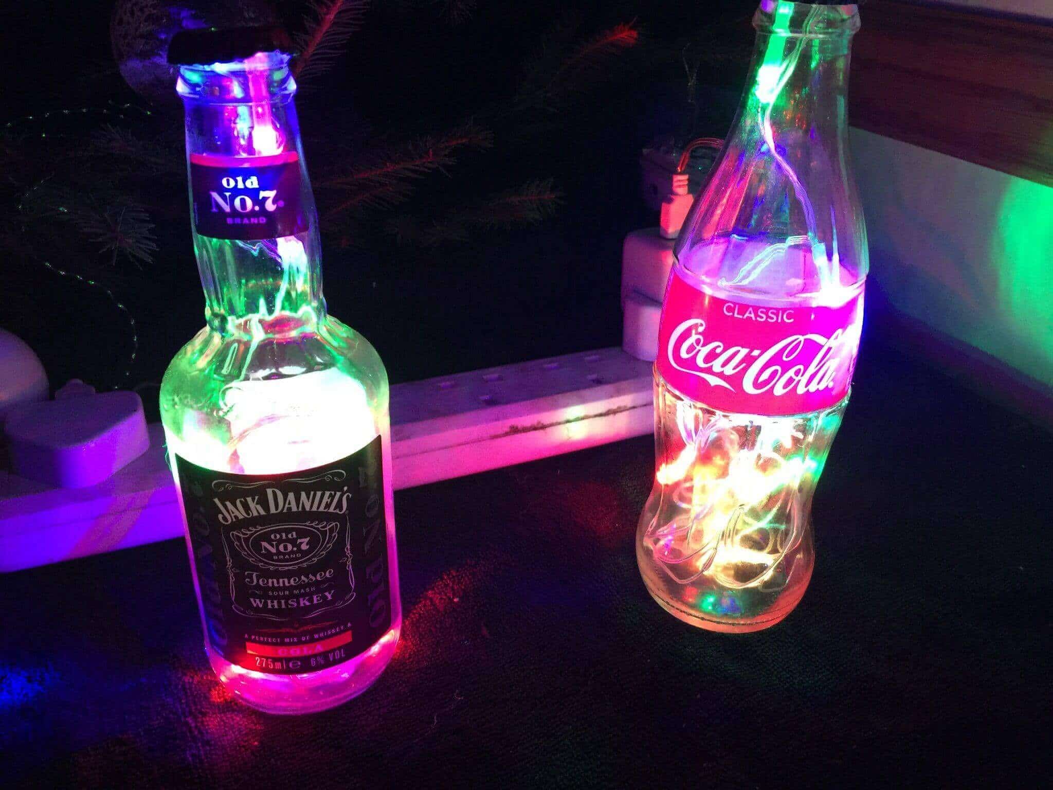 small LED in bottle 