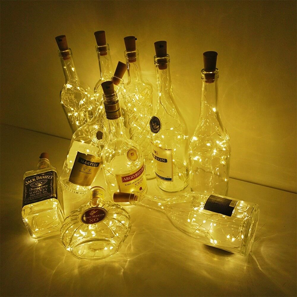 small LED in bottle 