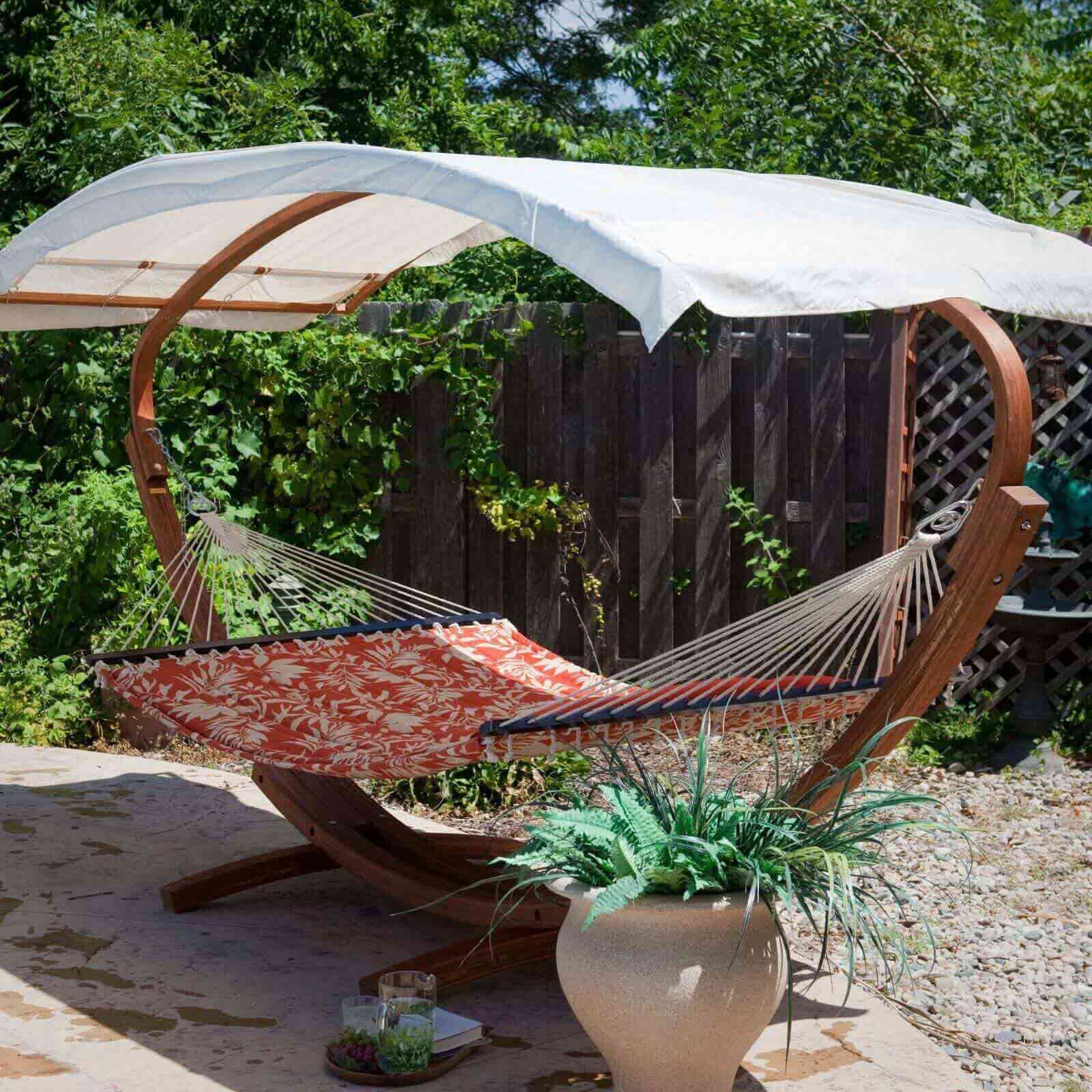 Create A Cozy Oasis With Teak Patio Hammocks