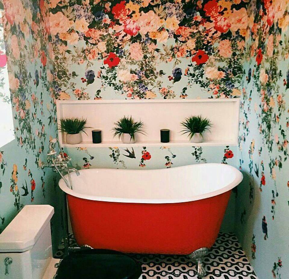 bathroom wallpaper