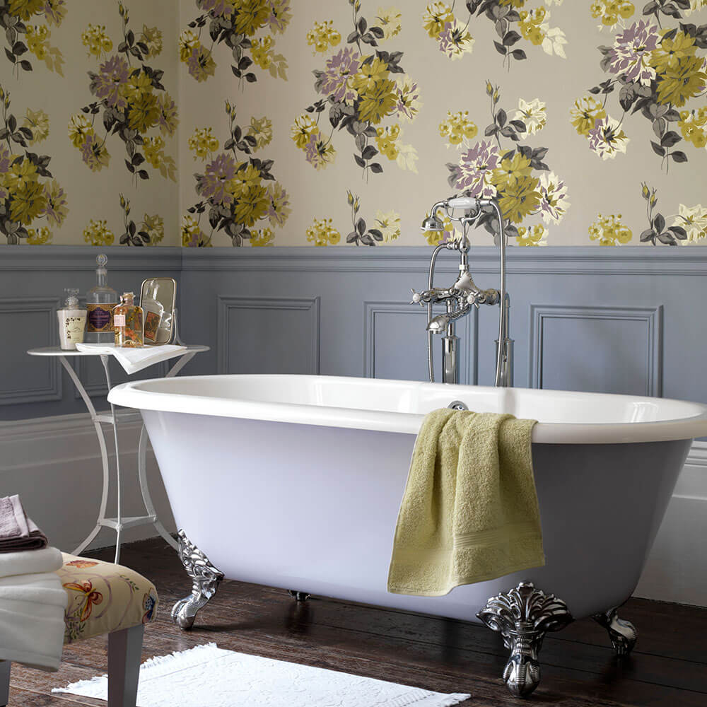 Modern Bathroom Design And Decorating With Wallpaper | designinte.com