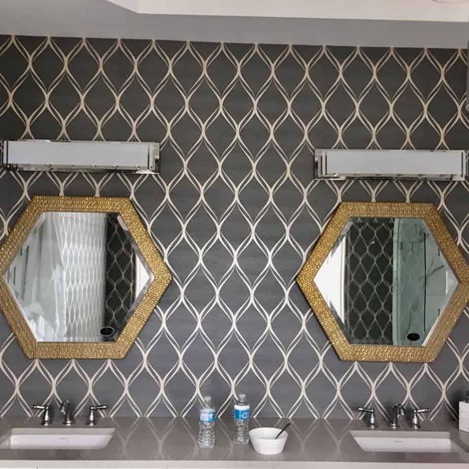 bathroom wallpaper