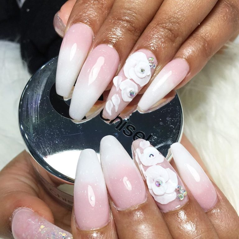 nail extension designs for wedding