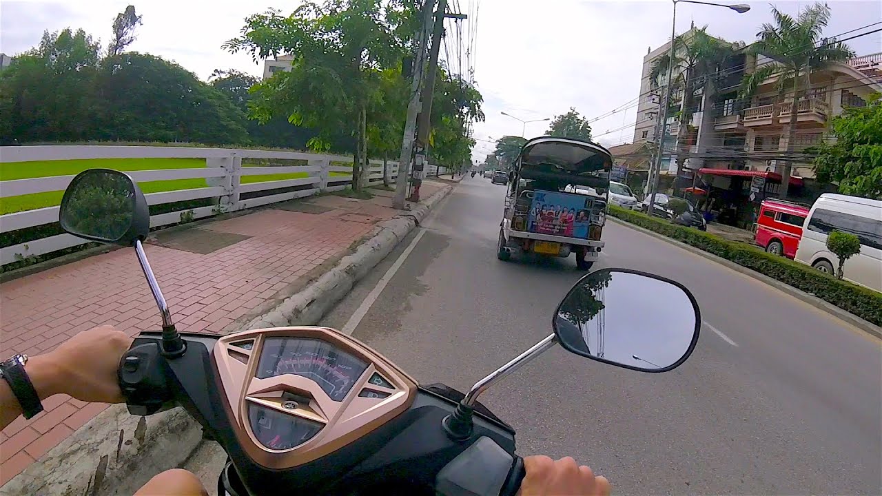 rented scooter in Chiang Mai