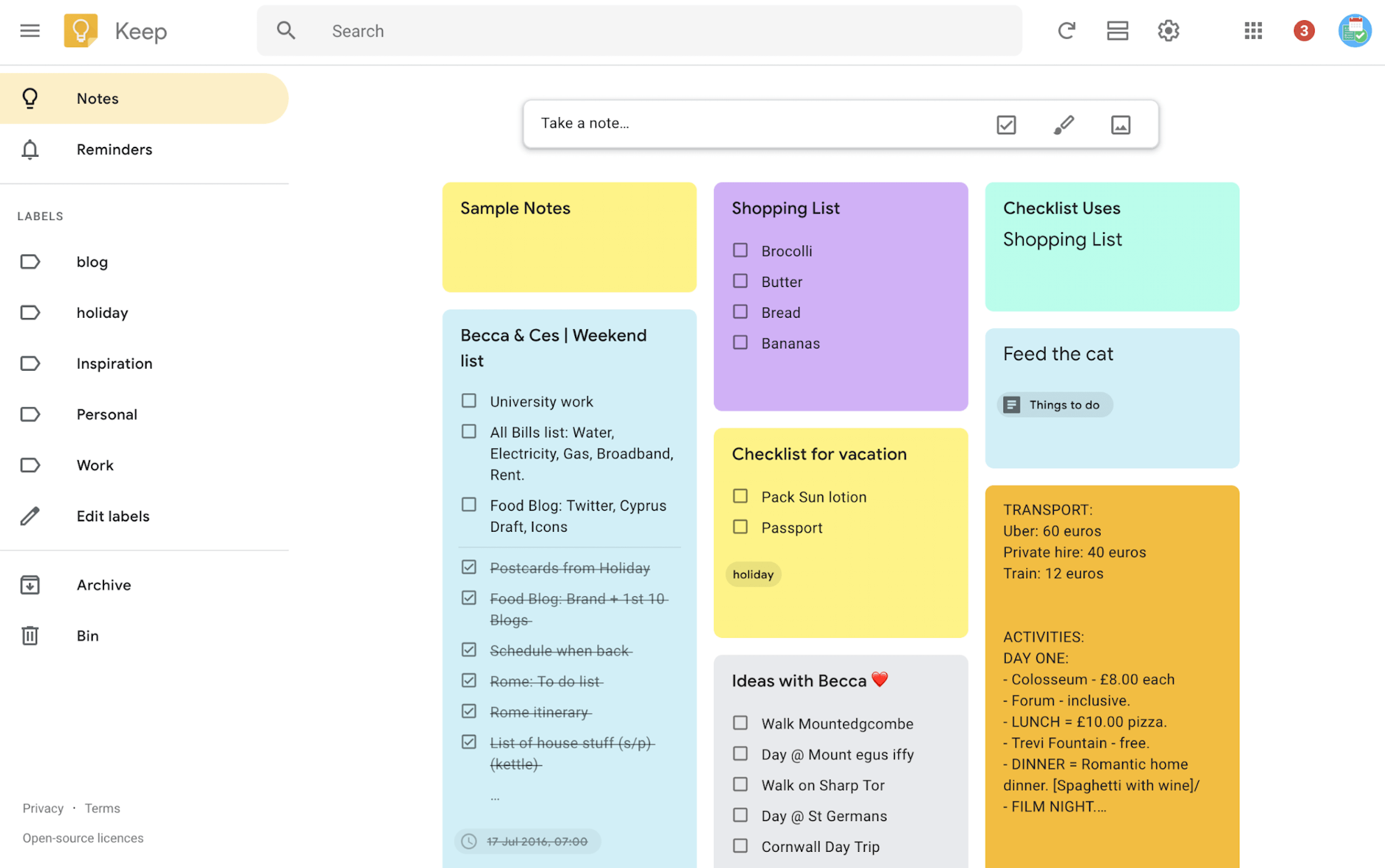 Google Keep