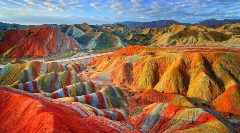 The Zhangye Rainbow Mountains