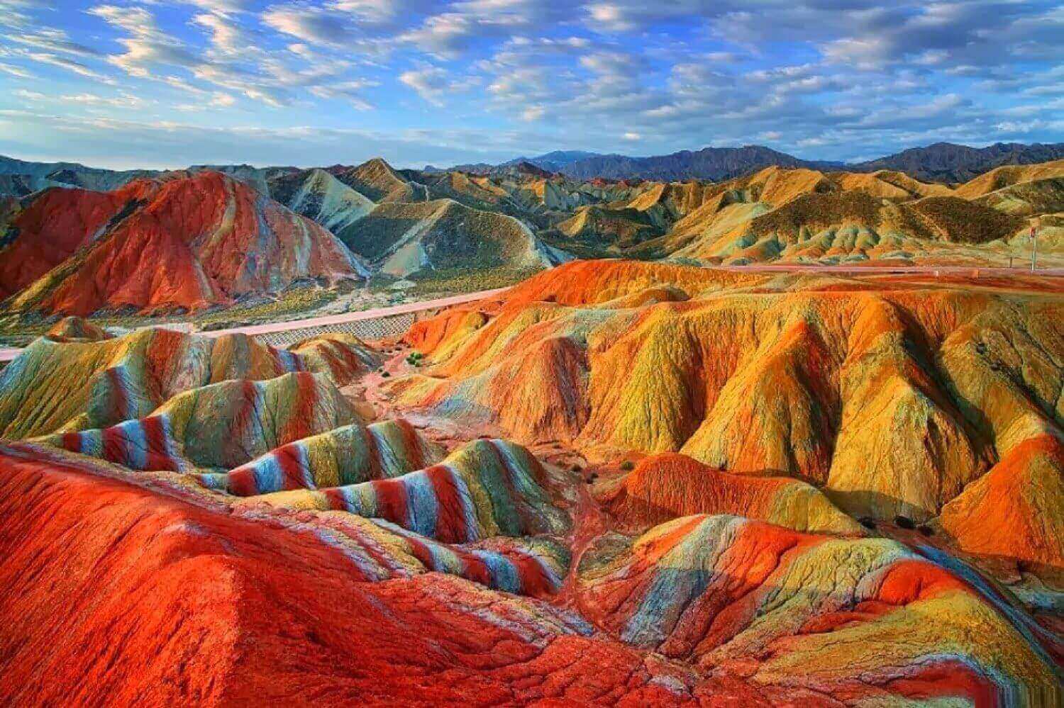 The Zhangye Rainbow Mountains