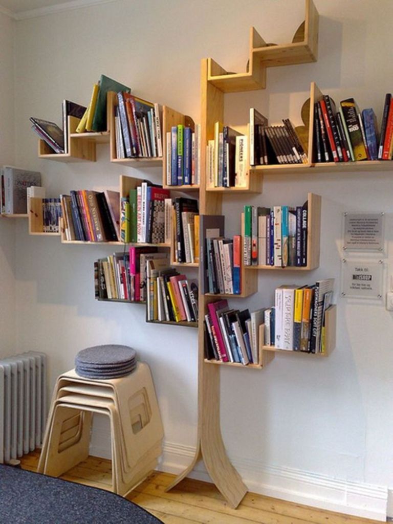 unique book shelf