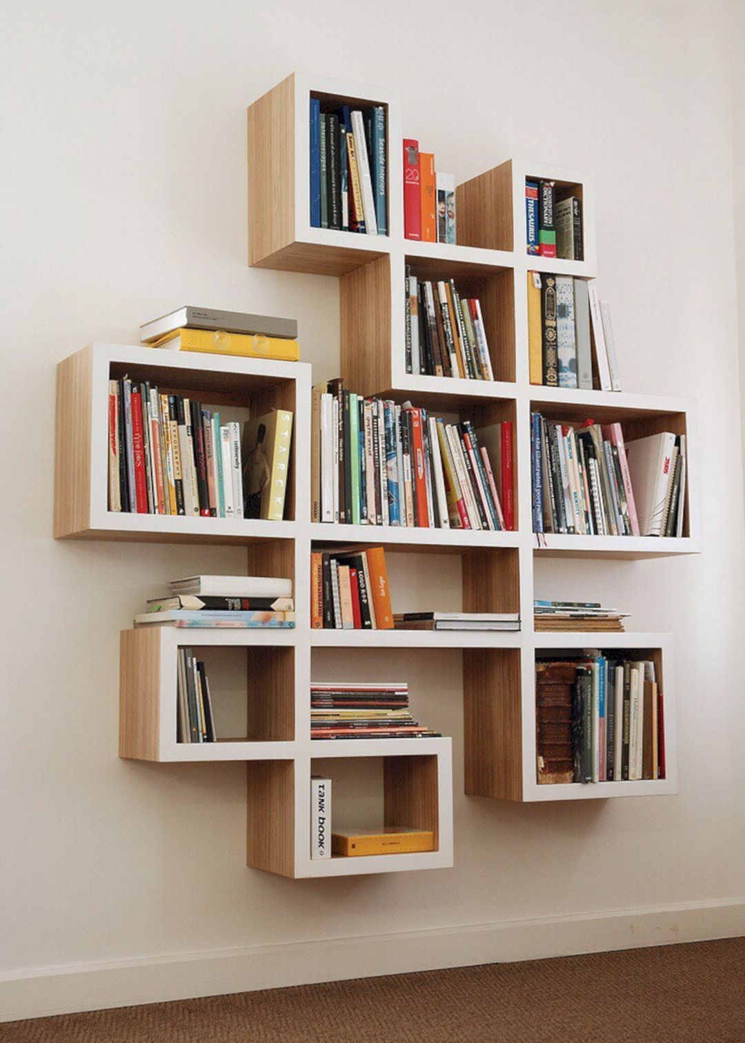 unique book shelf