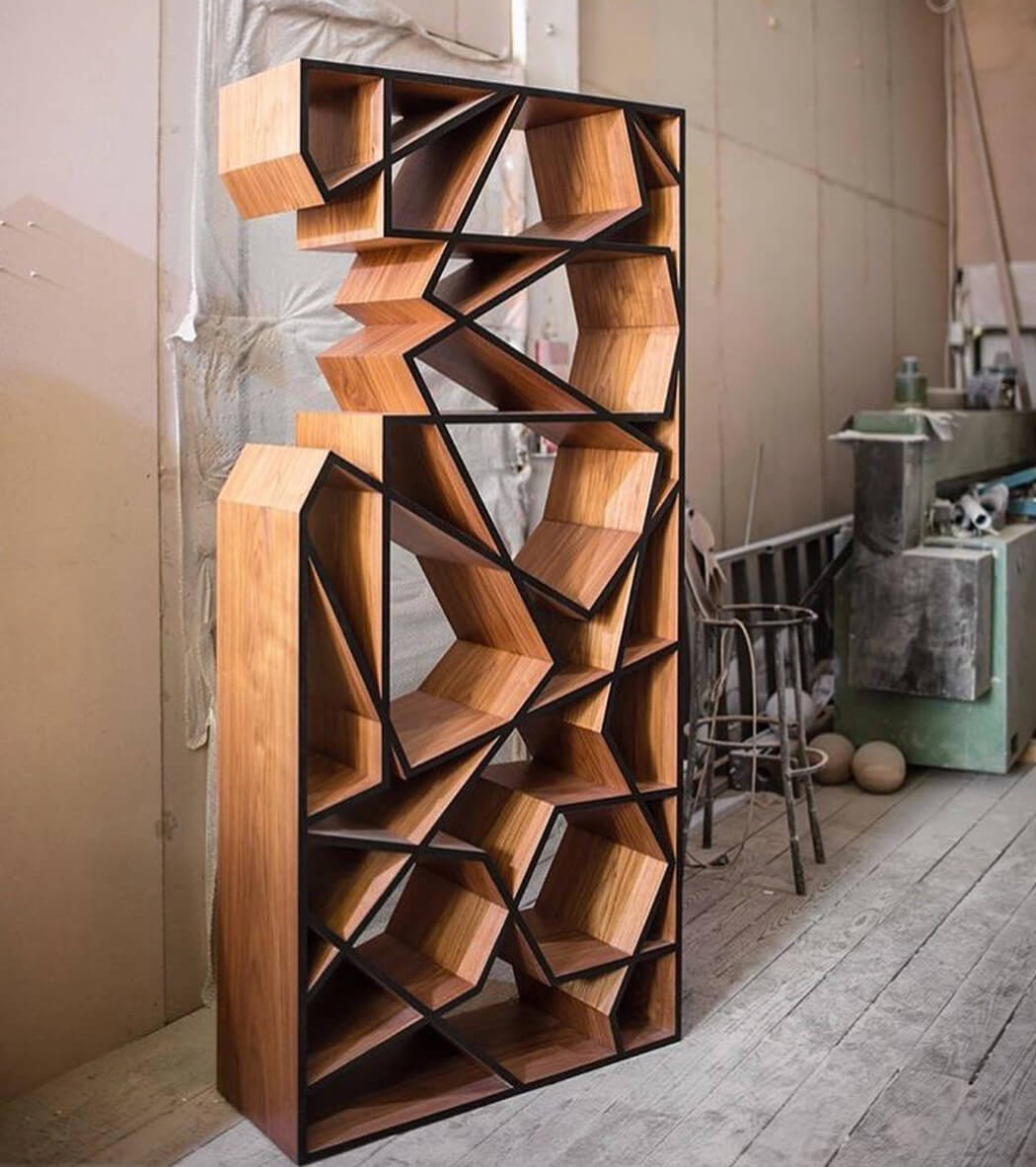 unique book shelf