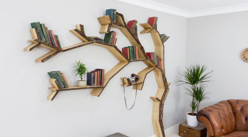 unique book shelf