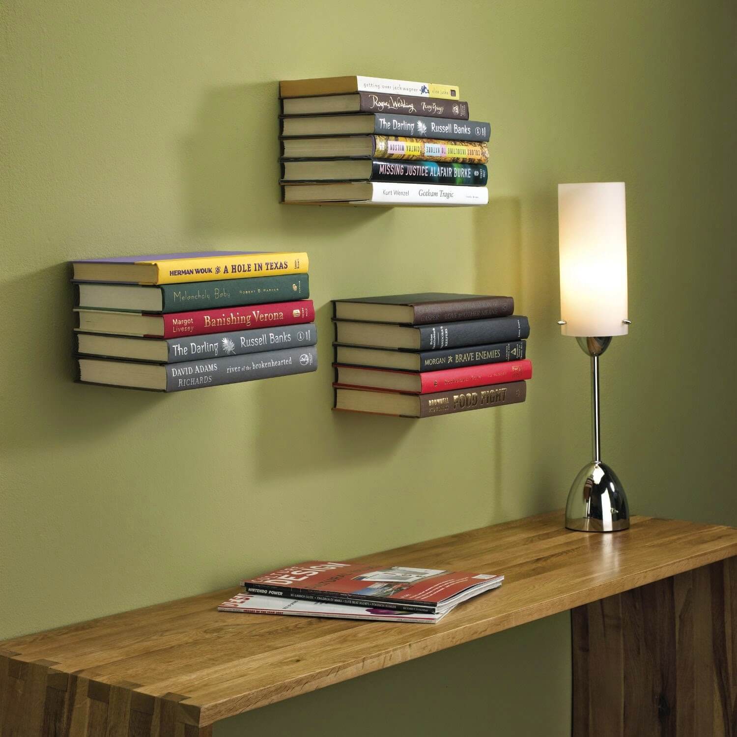 unique book shelf