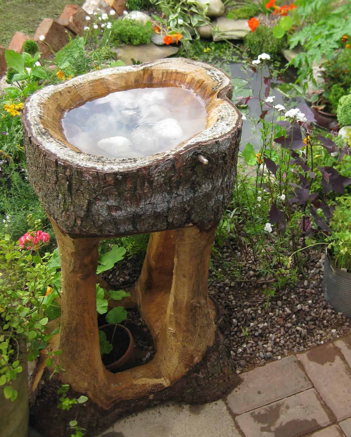 bird bath pot 