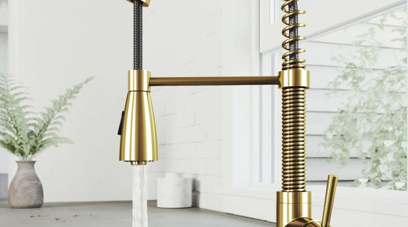 Brushed Gold Faucet