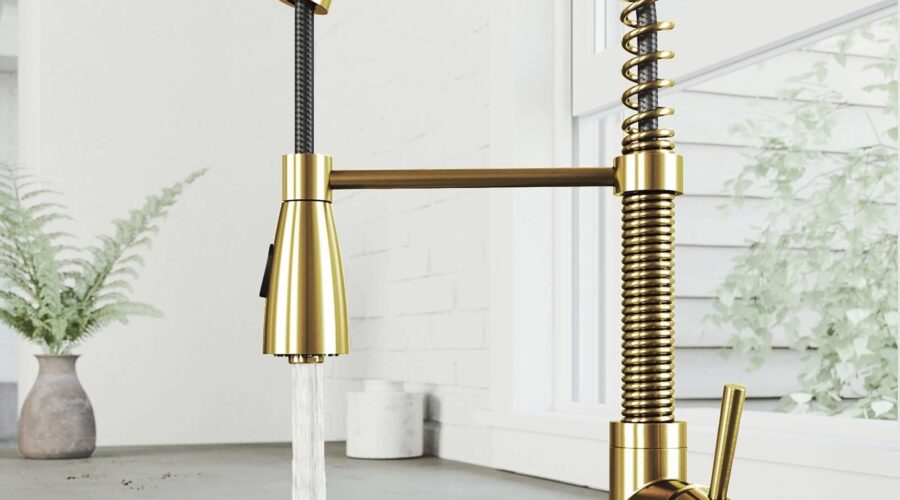 Brushed Gold Faucet