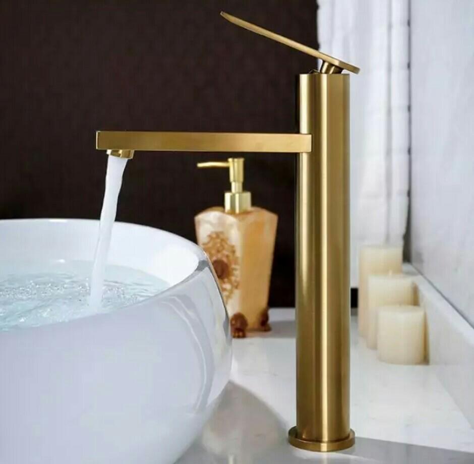 Brushed Gold Faucet