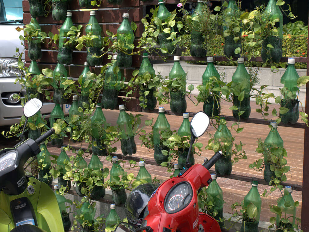 plastic bottle planters