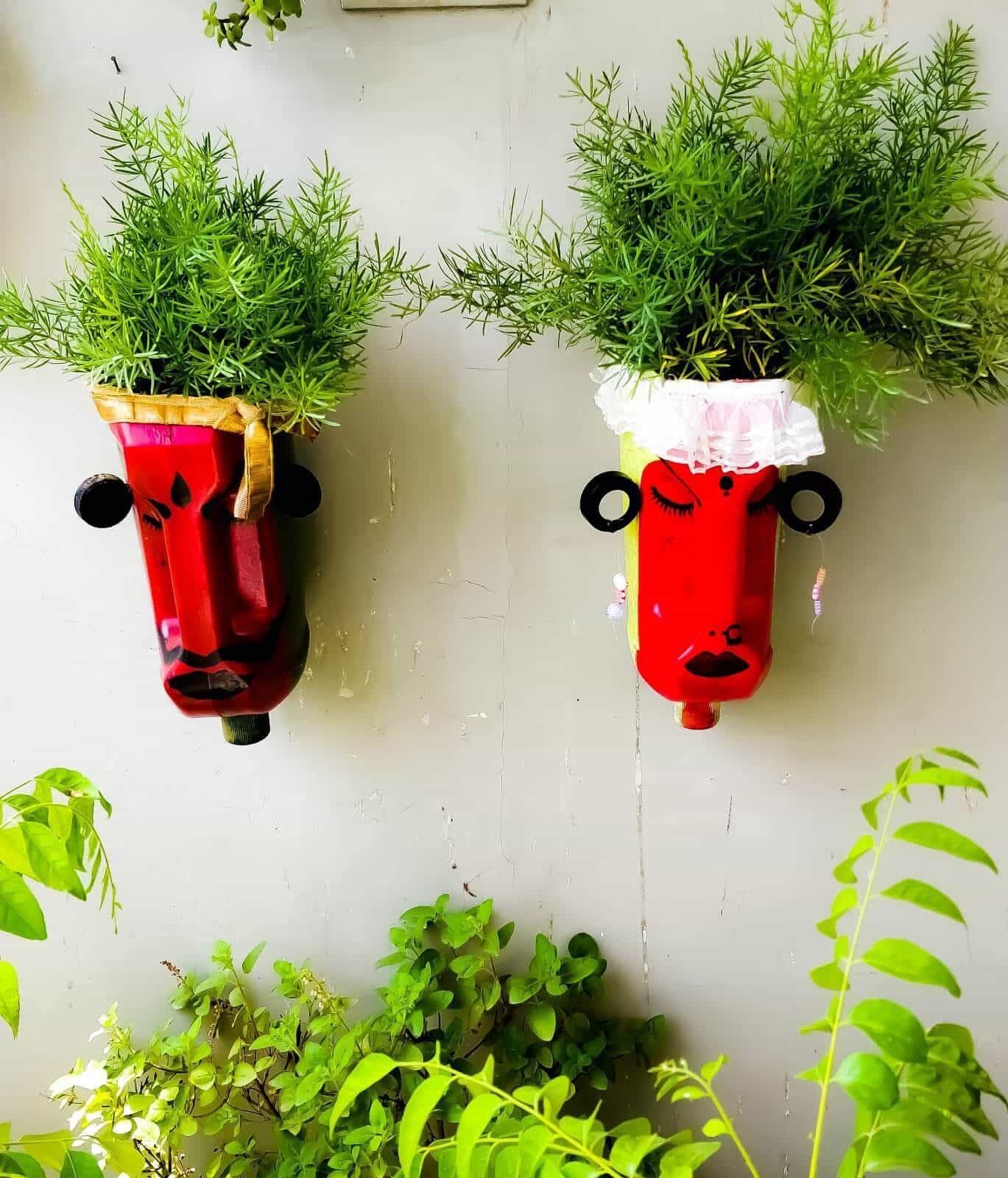 plastic bottle planters