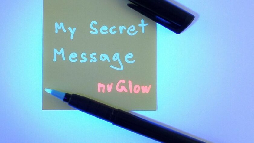 Invisible ink picture