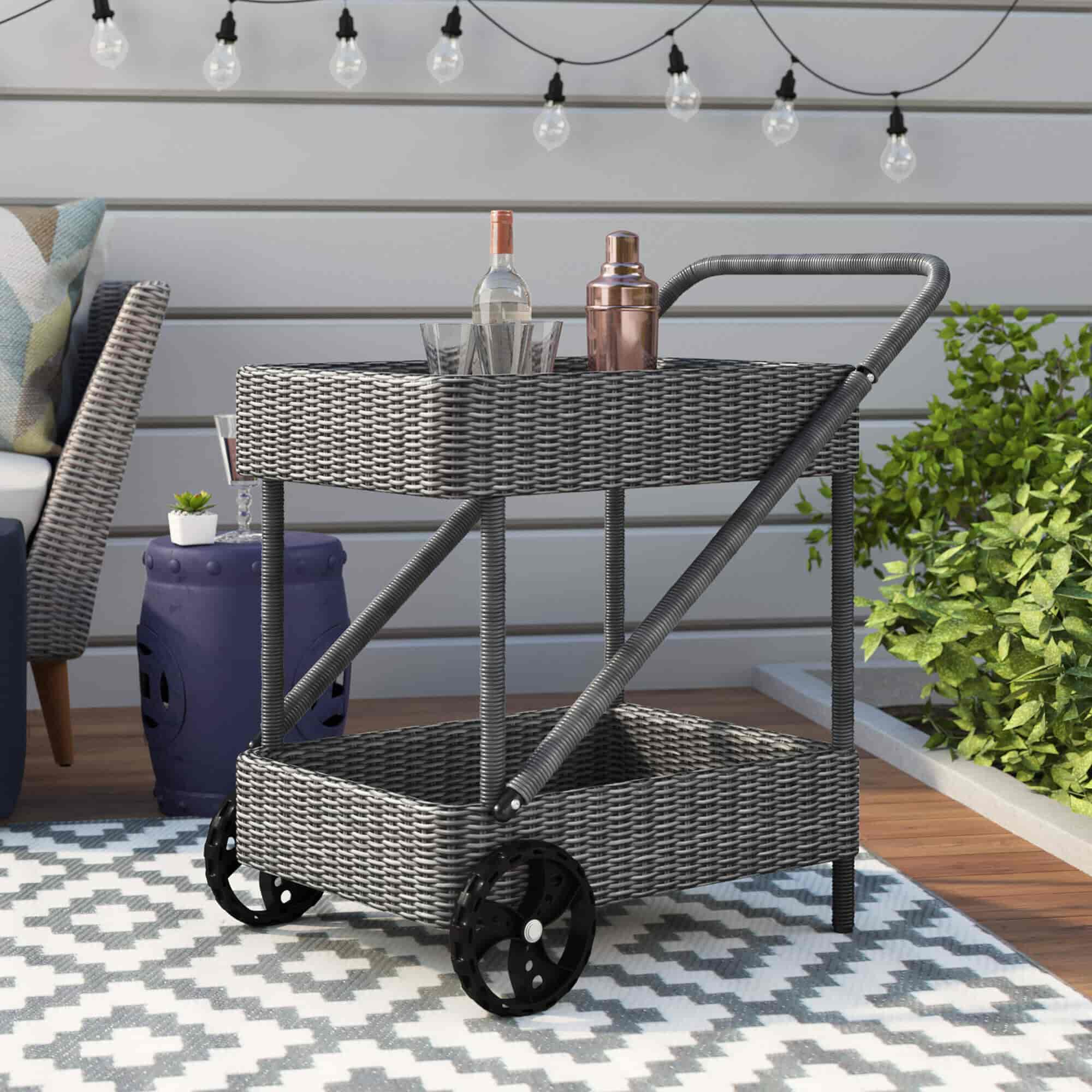 Outdoor bar cart