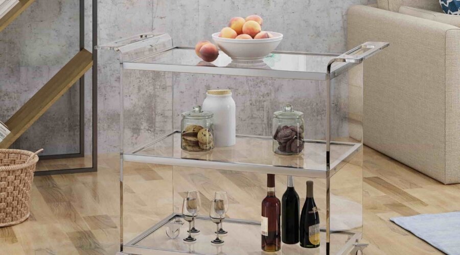 Outdoor bar cart