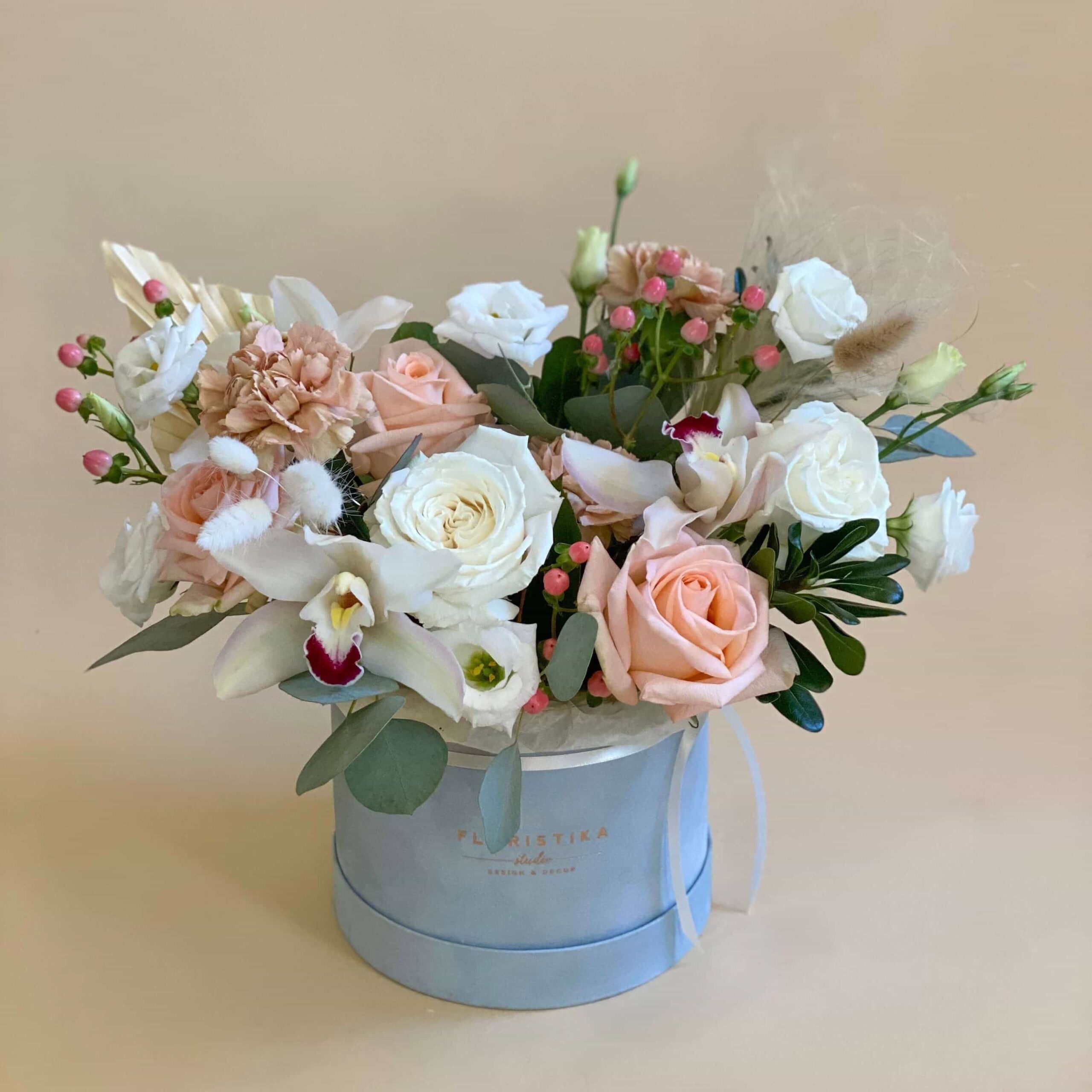 hatbox flowers 