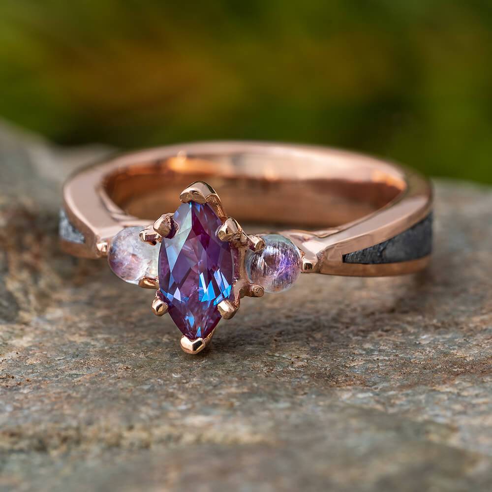 Alexandrite Engagement Ring 