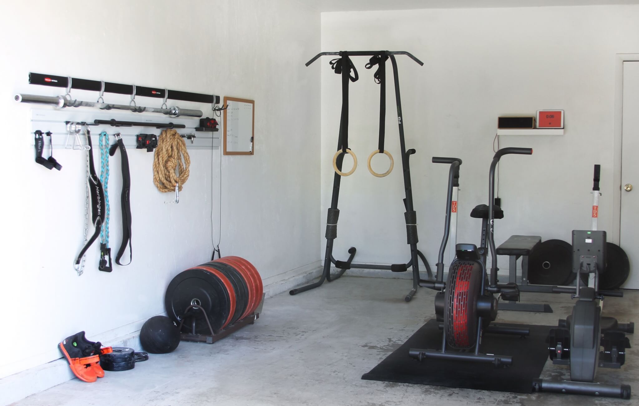 turning your garage a home gym 