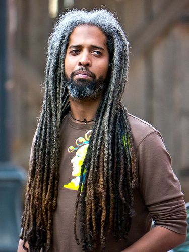 Long thick braided dreadlock