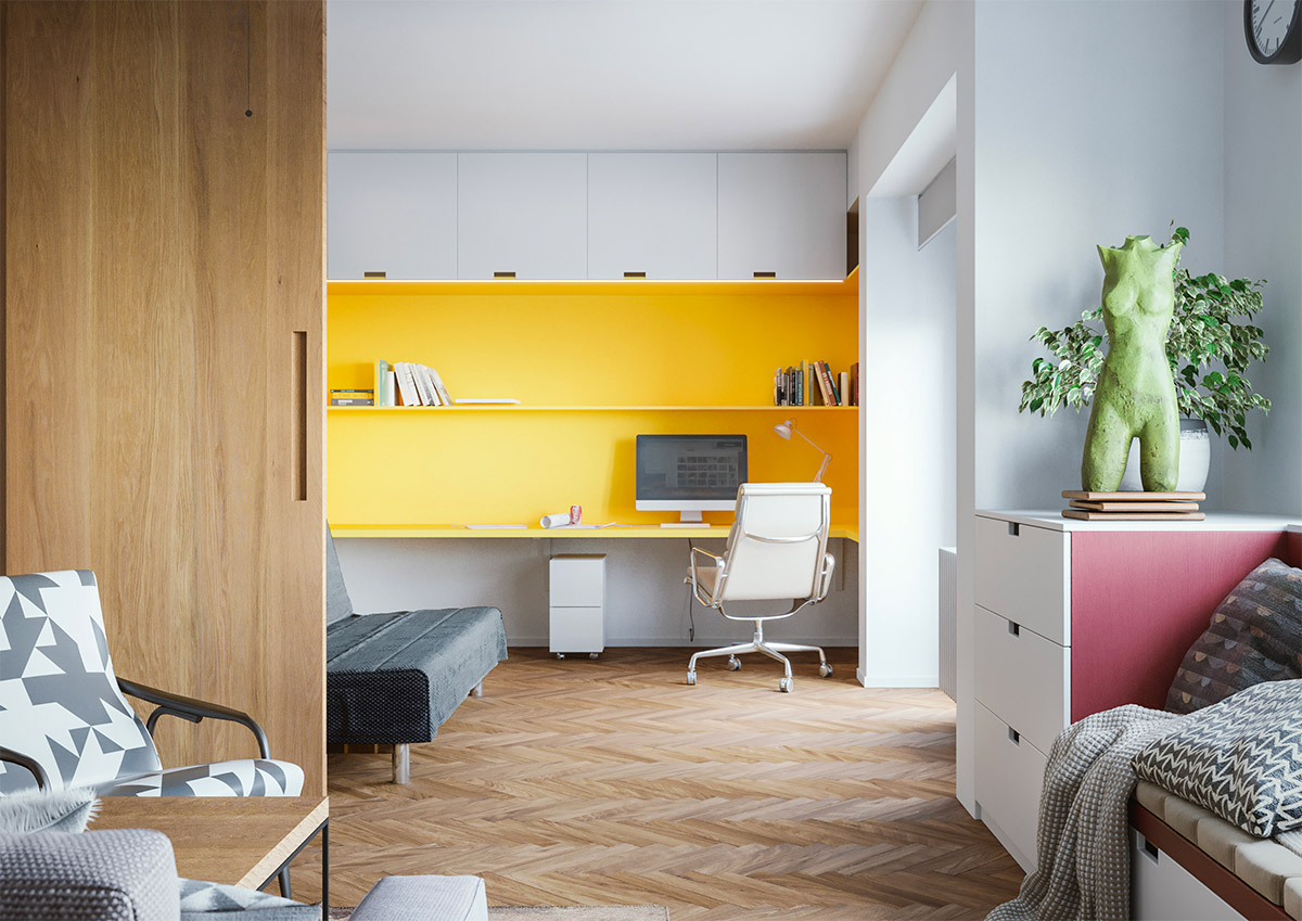 Bedroom Office Design Ideas 