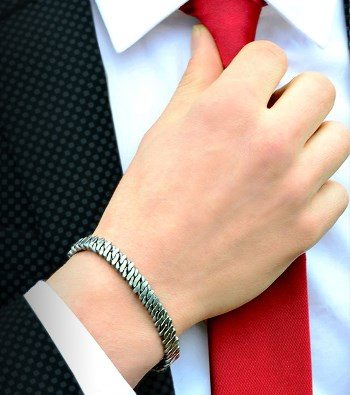 Wearing A Suave Men Bracelet 