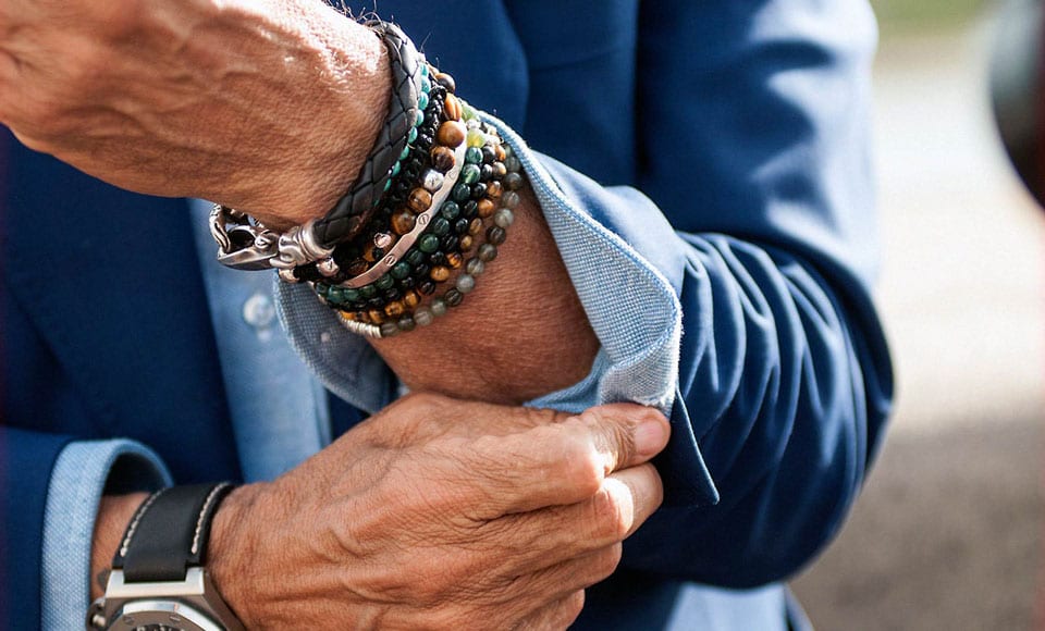 Wearing A Suave Men Bracelet 