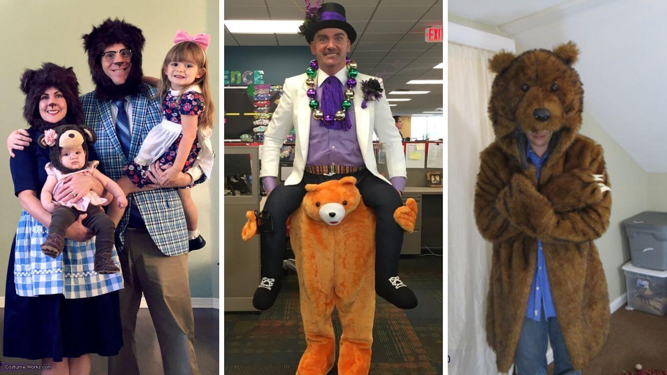 Bear Senior Couple family Outfit ideas for Halloween Party