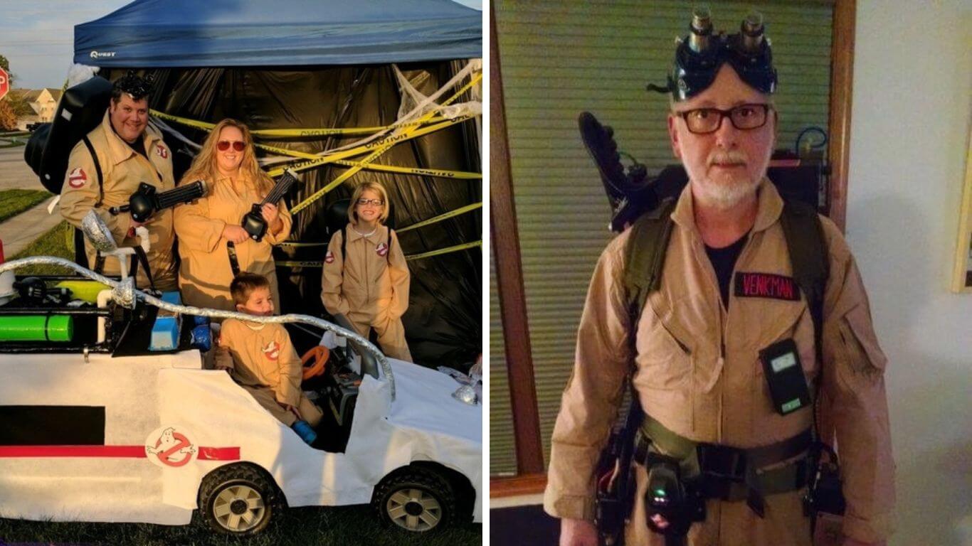 Ghostbuster Costume Halloween ideas for Senior citizens