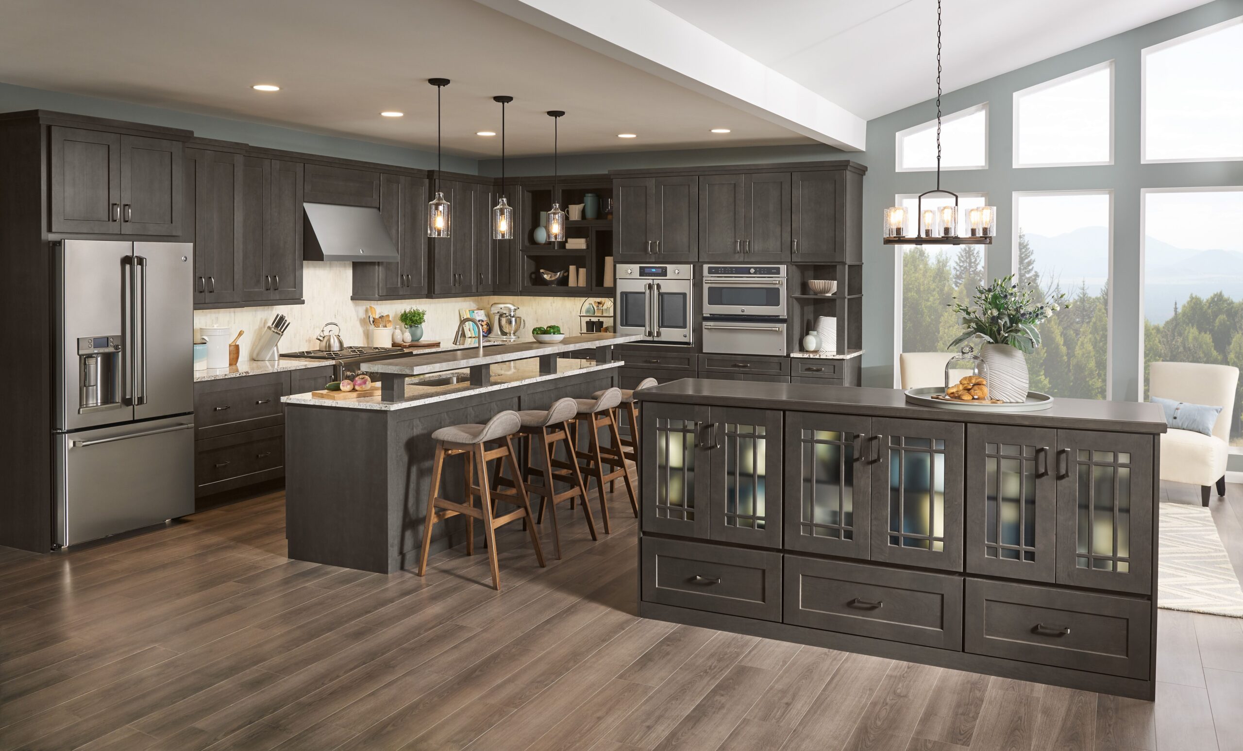 Slate Colored Kitchen Cabinet 