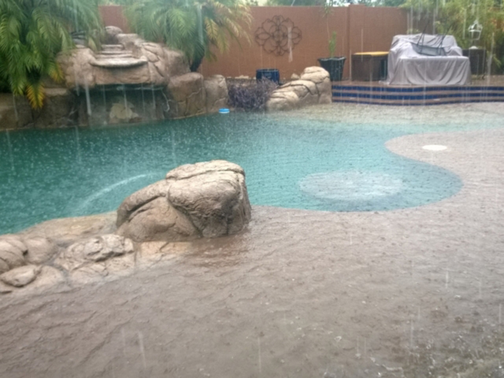 Flooded Inground Pool 