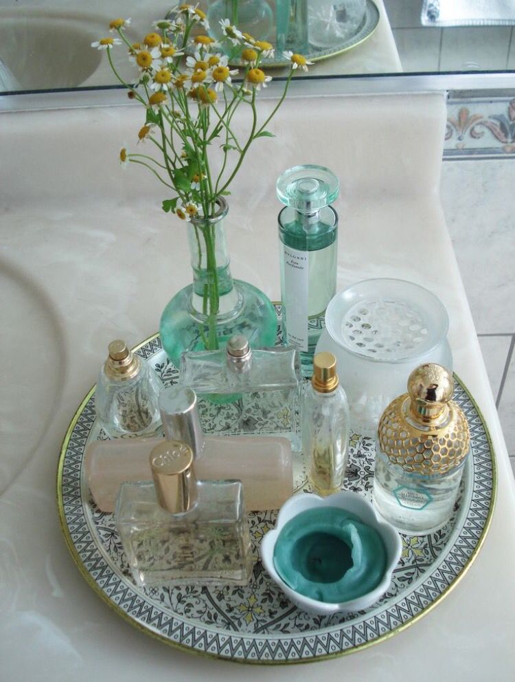 Interior Design with perfume bottle 