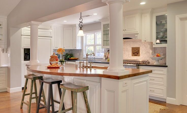 Structural Post In Kitchen Island