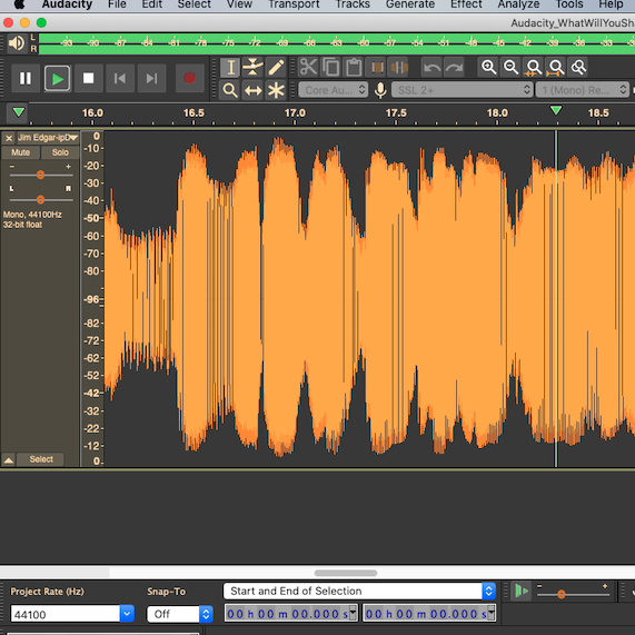 Audacity data collection