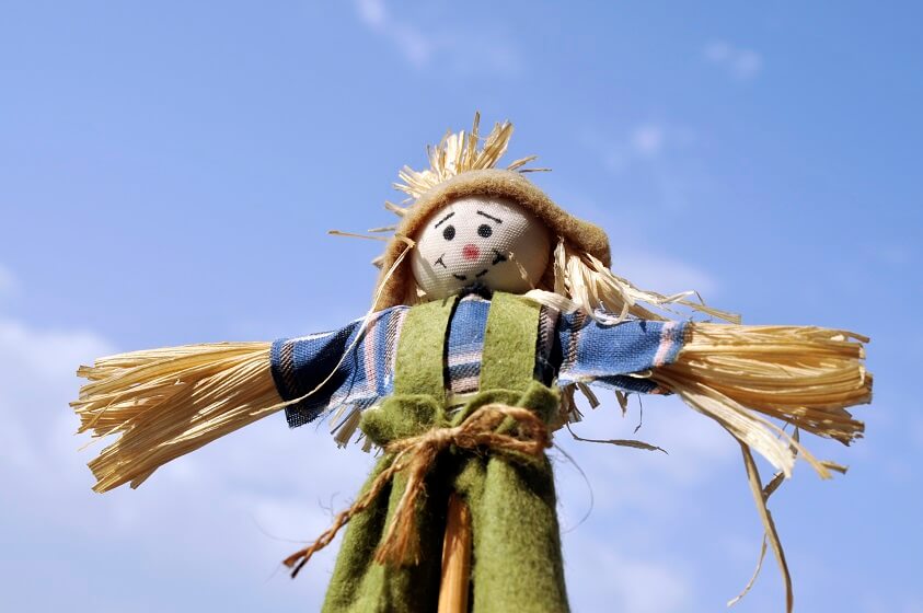 scarecrow themed piñata During Fall Season