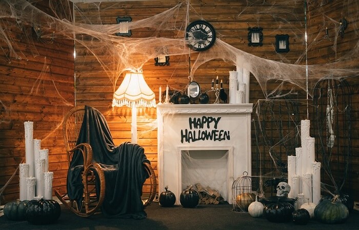 DIY haunted house in your home for Fall Halloween Event